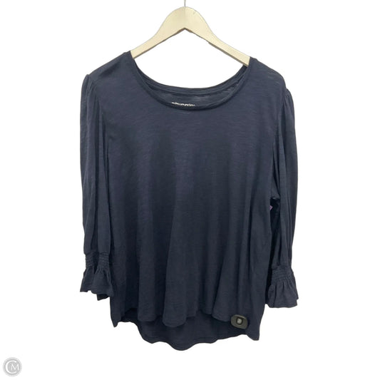 Top 3/4 Sleeve By Chicos In Navy, Size: Xl