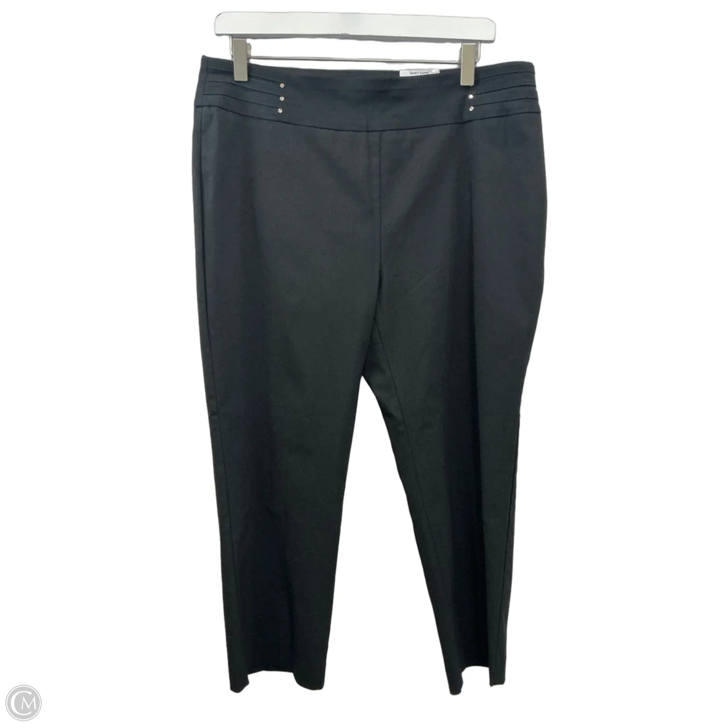 Capris By Jm Collections In Black, Size: L
