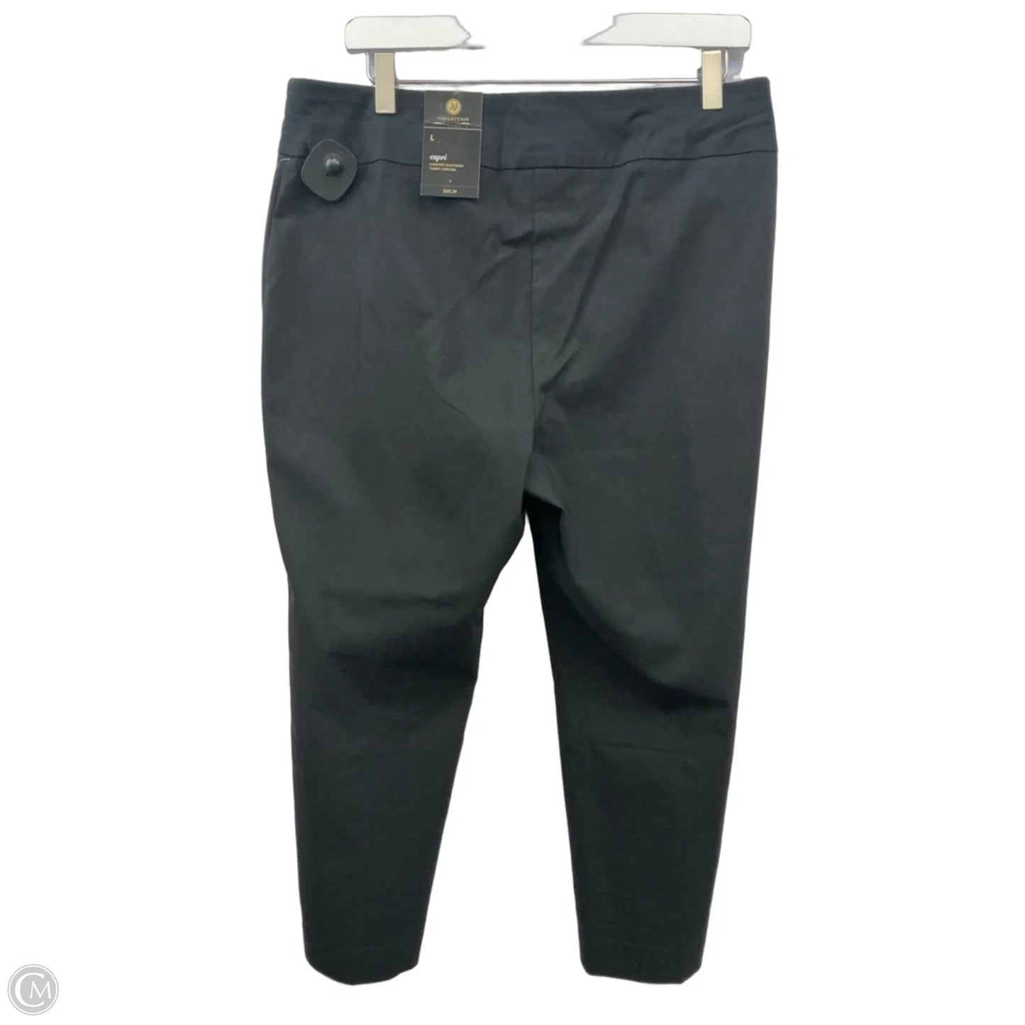 Capris By Jm Collections In Black, Size: L