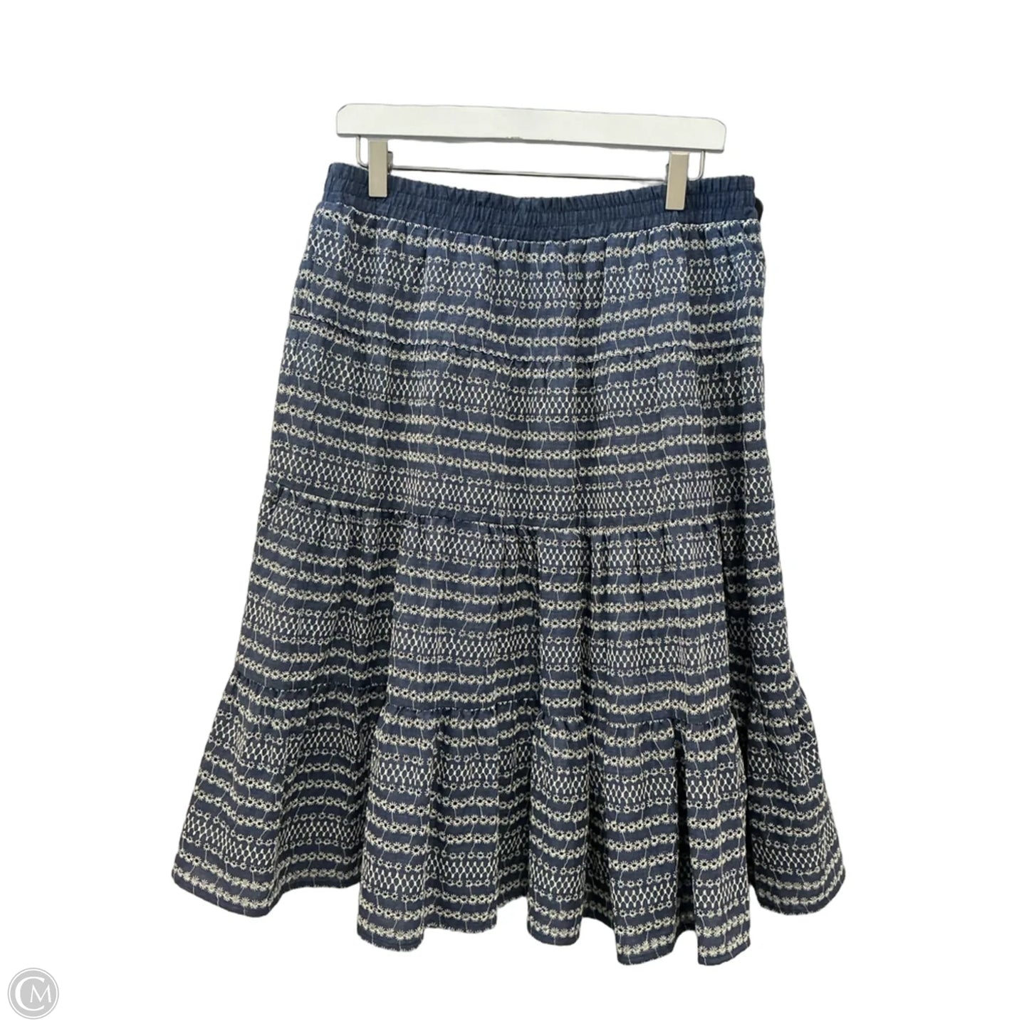 Skirt Midi By Tommy Hilfiger In Blue, Size: L