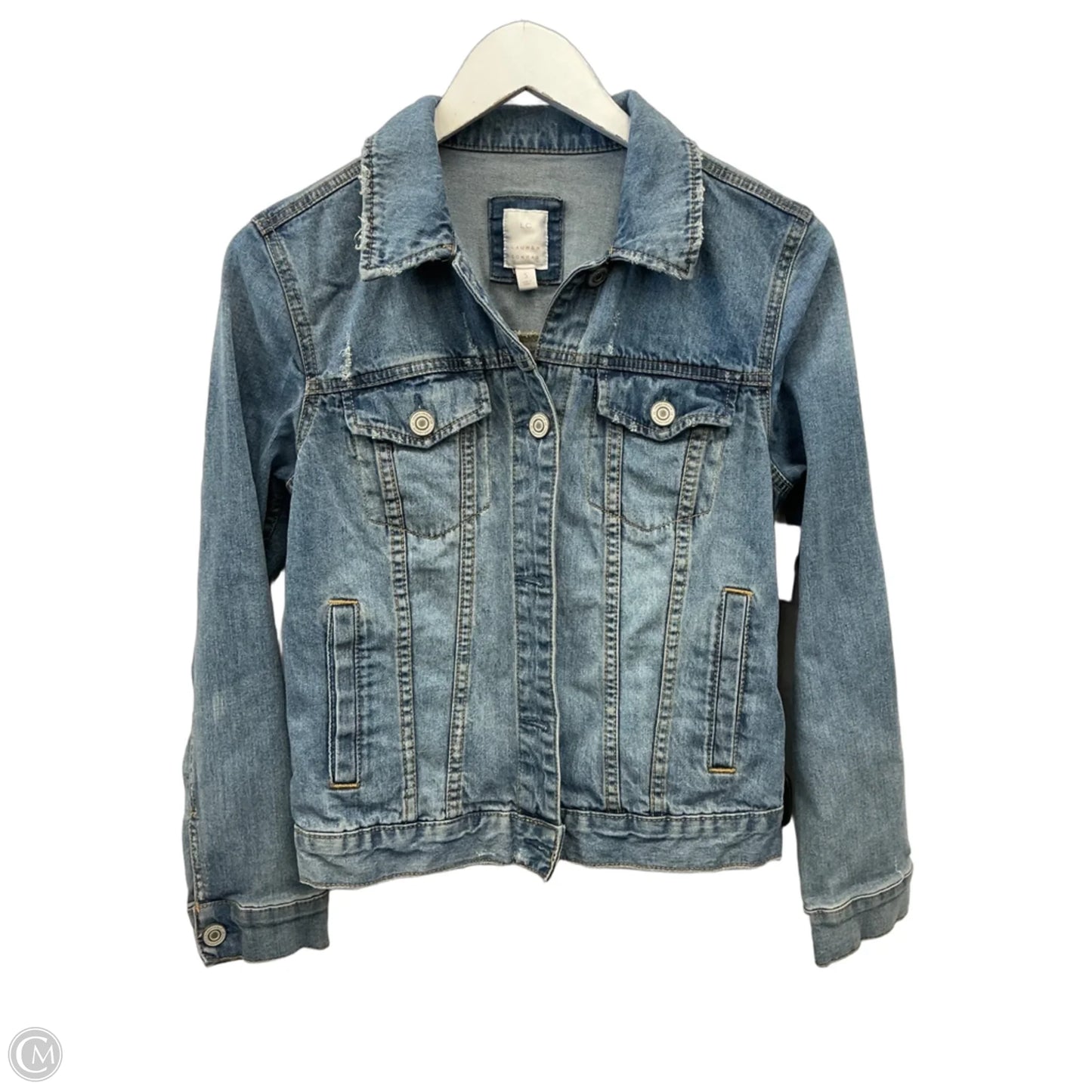 Jacket Denim By Lc Lauren Conrad In Blue Denim, Size: S