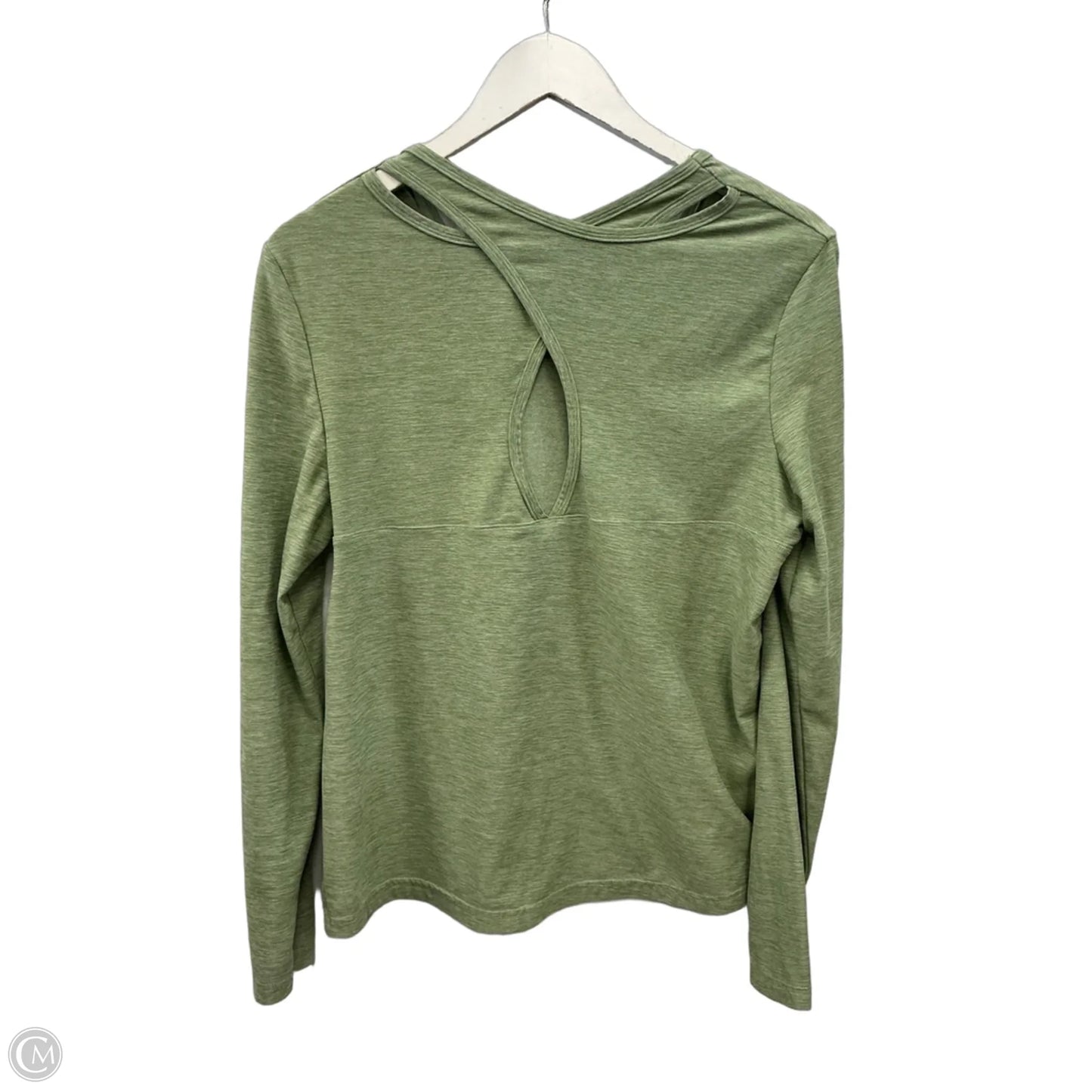 Athletic Top Long Sleeve Crewneck By Clothes Mentor In Green, Size: M