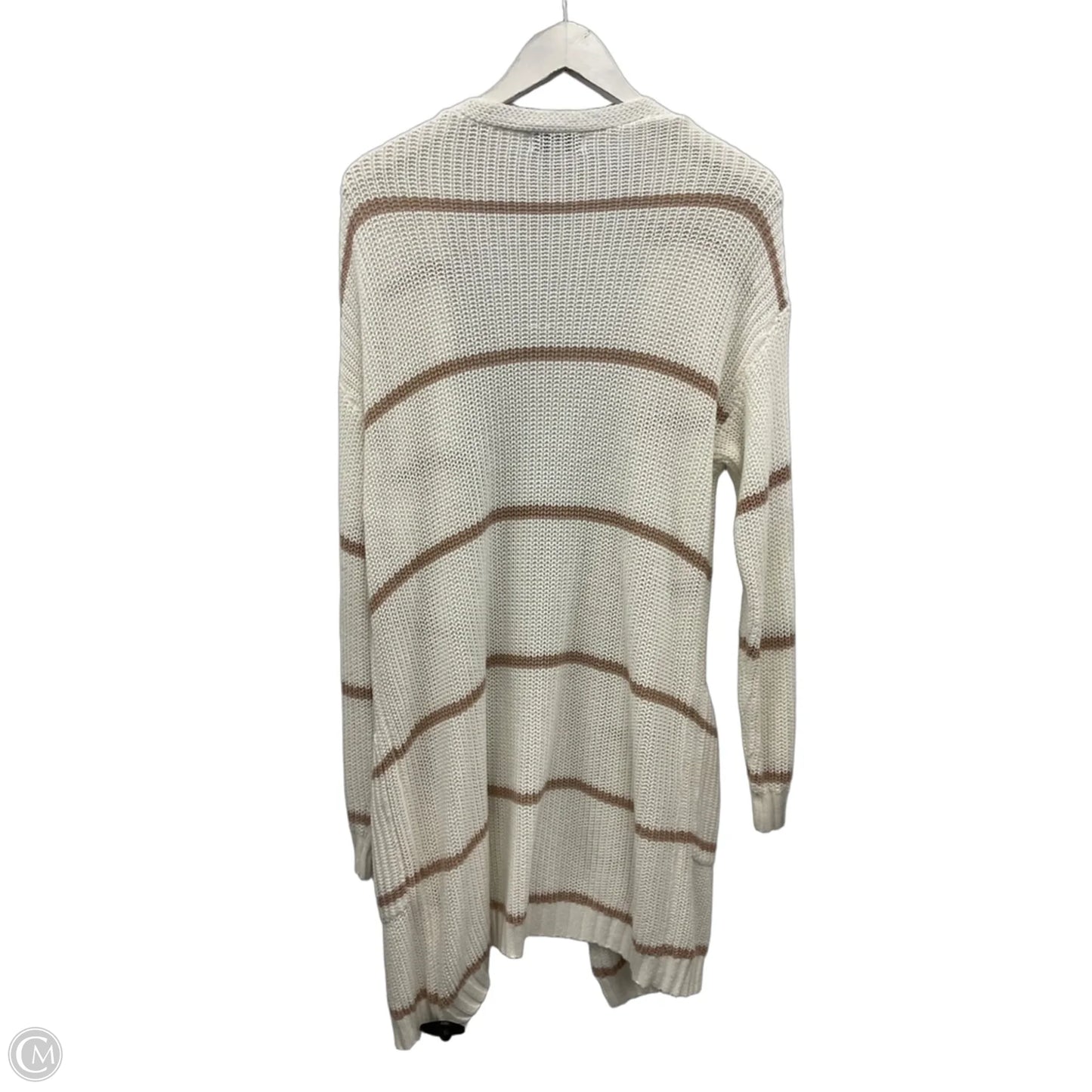 Sweater Cardigan By Polagram In Cream, Size: M