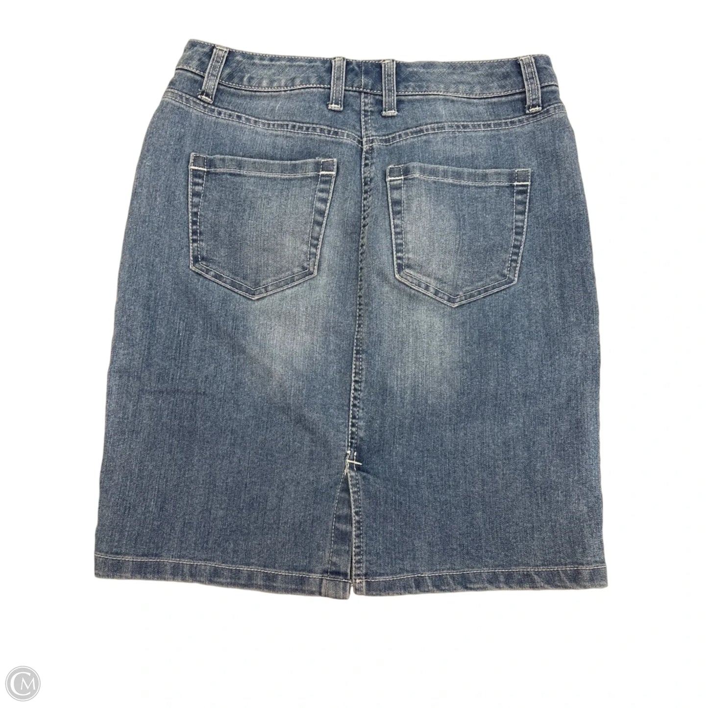 Skirt Mini & Short By Nine West Apparel In Blue Denim, Size: 4