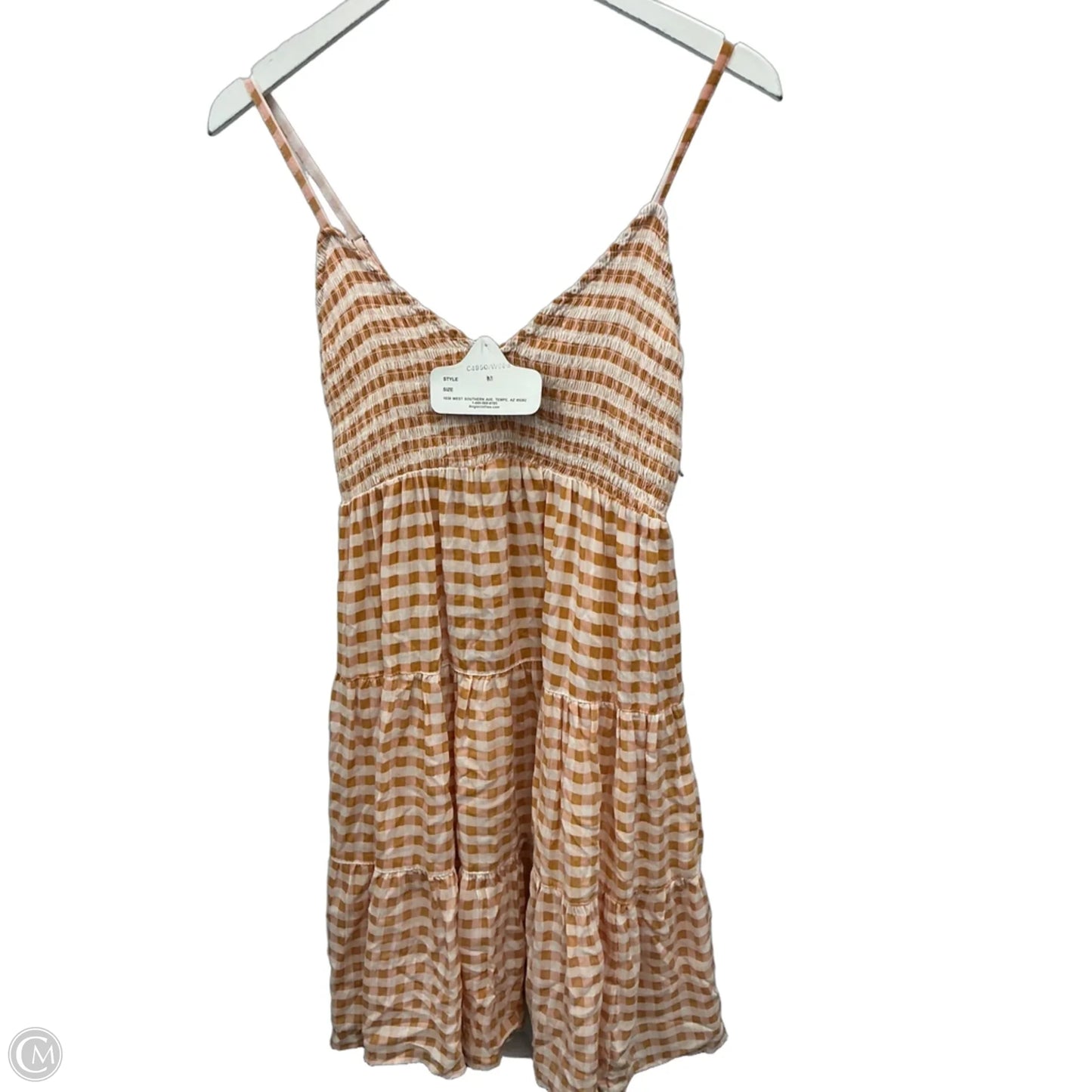 Dress Casual Short By Angie In Orange & Pink, Size: M