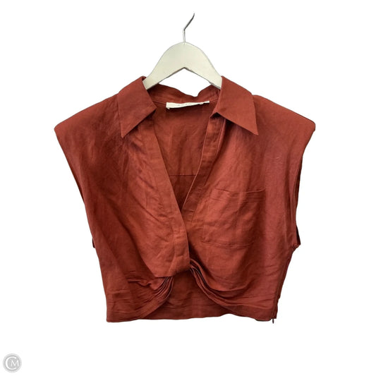 Top Sleeveless By Astr The Label In Orange, Size: M