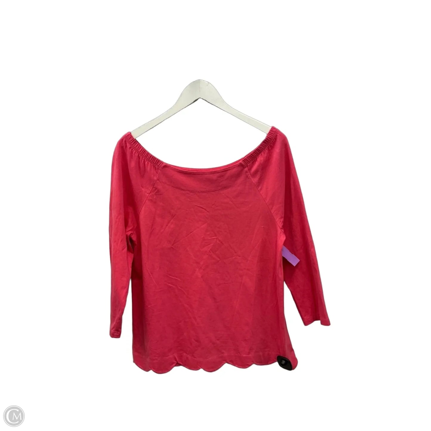 Top 3/4 Sleeve Basic By Talbots In Coral, Size: S