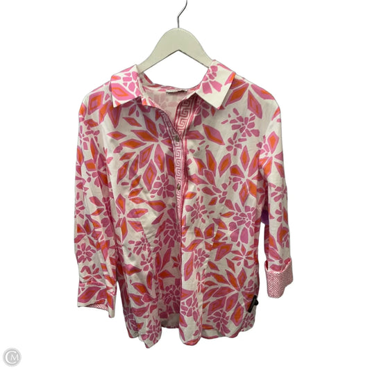 Top Long Sleeve By Clothes Mentor In Orange & Pink, Size: Xl