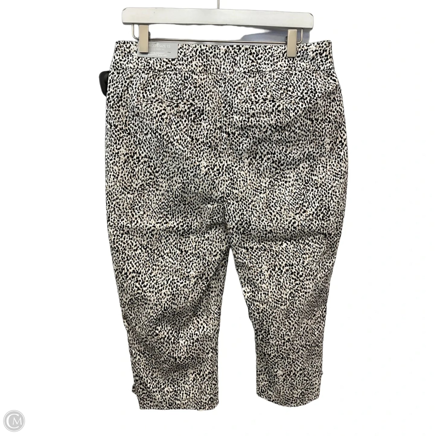 Capris By Chicos In Black & Tan, Size: 10