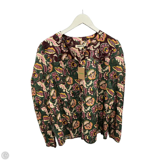 Top Long Sleeve By Boden In Multi-colored, Size: Xl