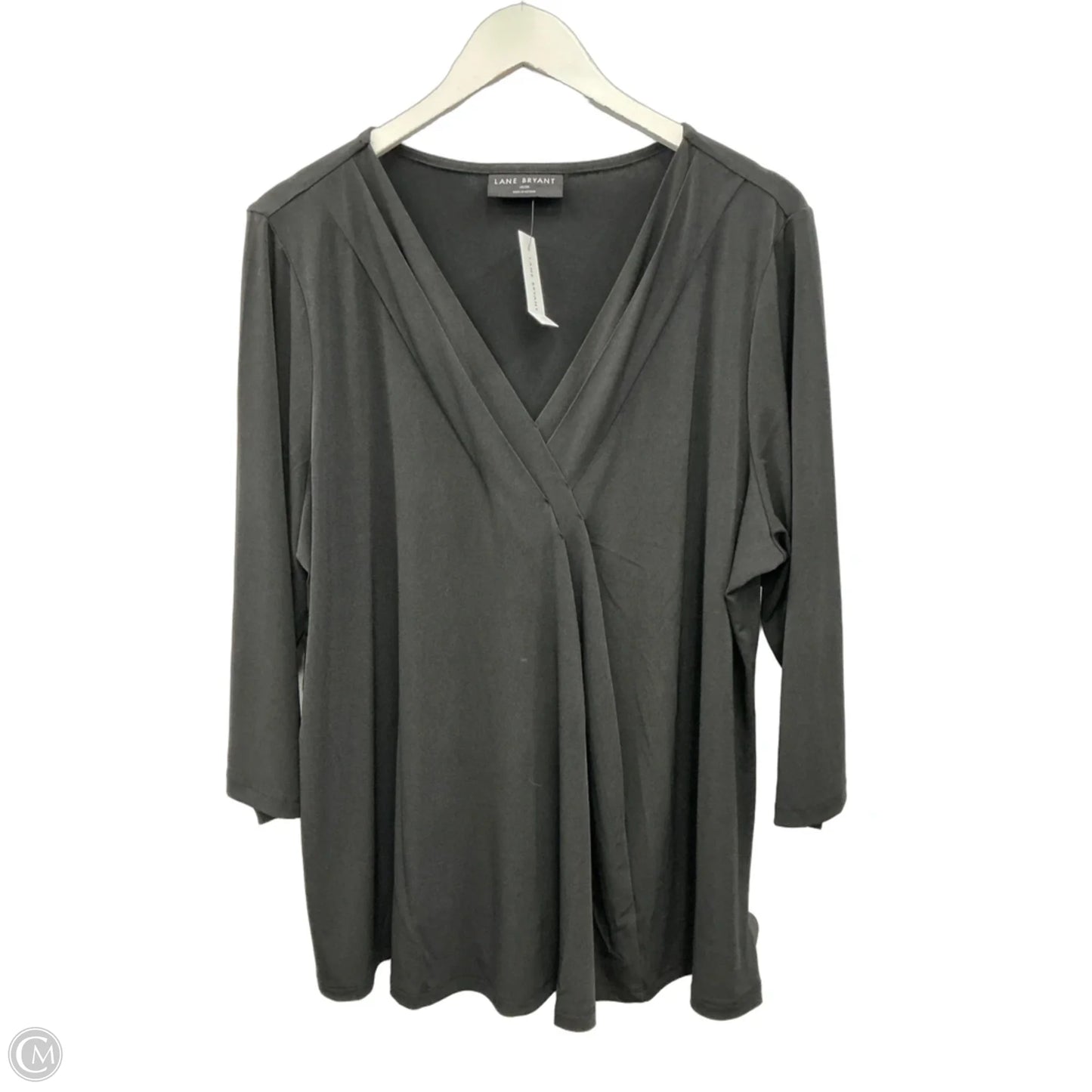 Top 3/4 Sleeve By Lane Bryant In Black, Size: 1x