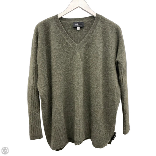 Sweater Cashmere By Clothes Mentor In Green, Size: M