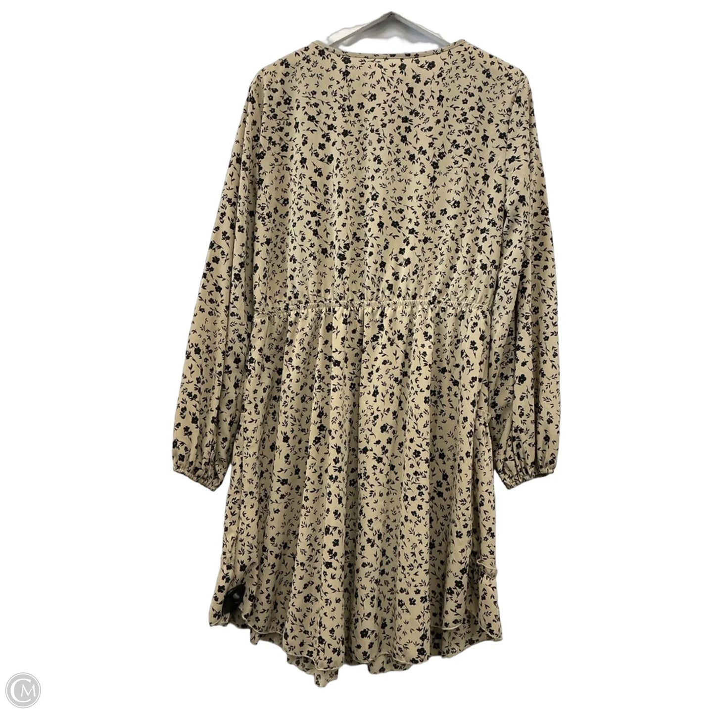 Dress Casual Short By Shein In Tan, Size: Xl