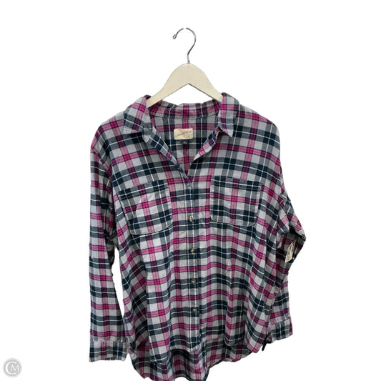 Top Long Sleeve By Universal Thread In Multi-colored, Size: L