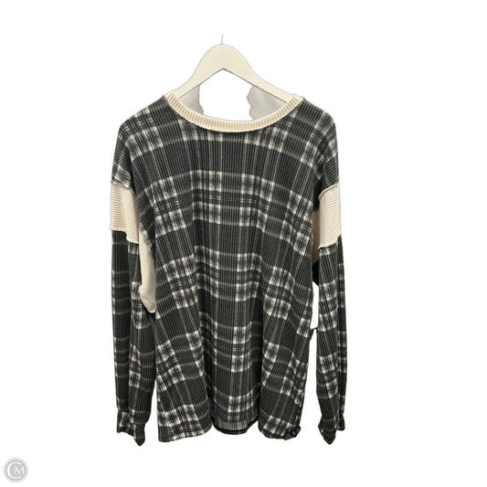 Top Long Sleeve By Heimish Usa In Grey, Size: 2x