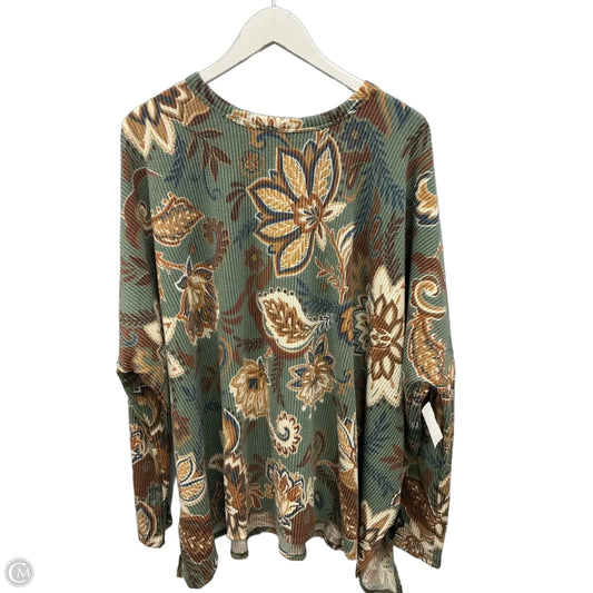 Top Long Sleeve By Heimish Usa In Multi-colored, Size: 1x