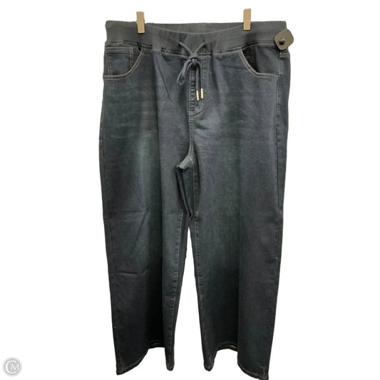 Jeans Wide Leg By Bloomchic In Blue Denim, Size: 18