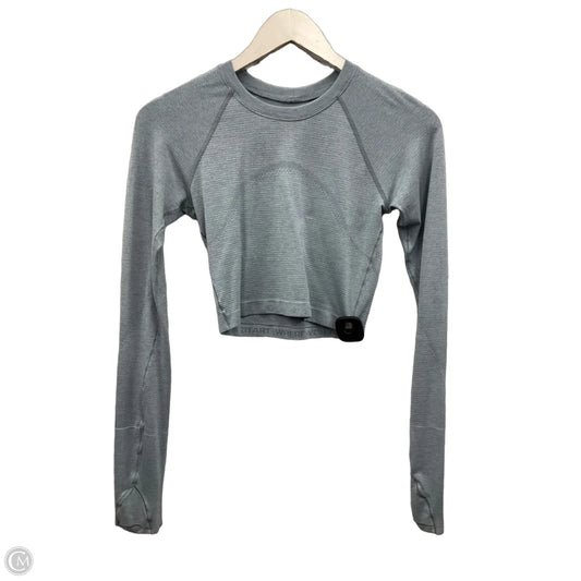 Athletic Top Long Sleeve Crewneck By Lululemon In Blue, Size: S