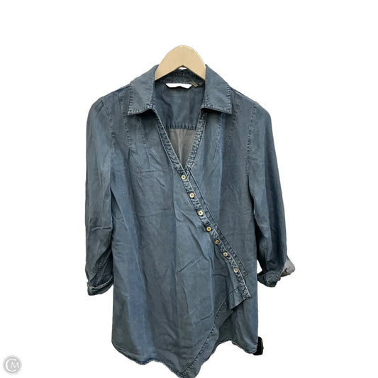 Cardigan By Soft Surroundings In Blue Denim, Size: Xs
