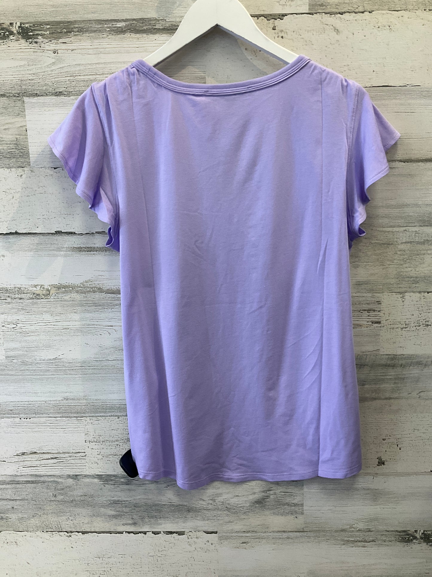 Purple Top Short Sleeve Basic White House Black Market, Size M