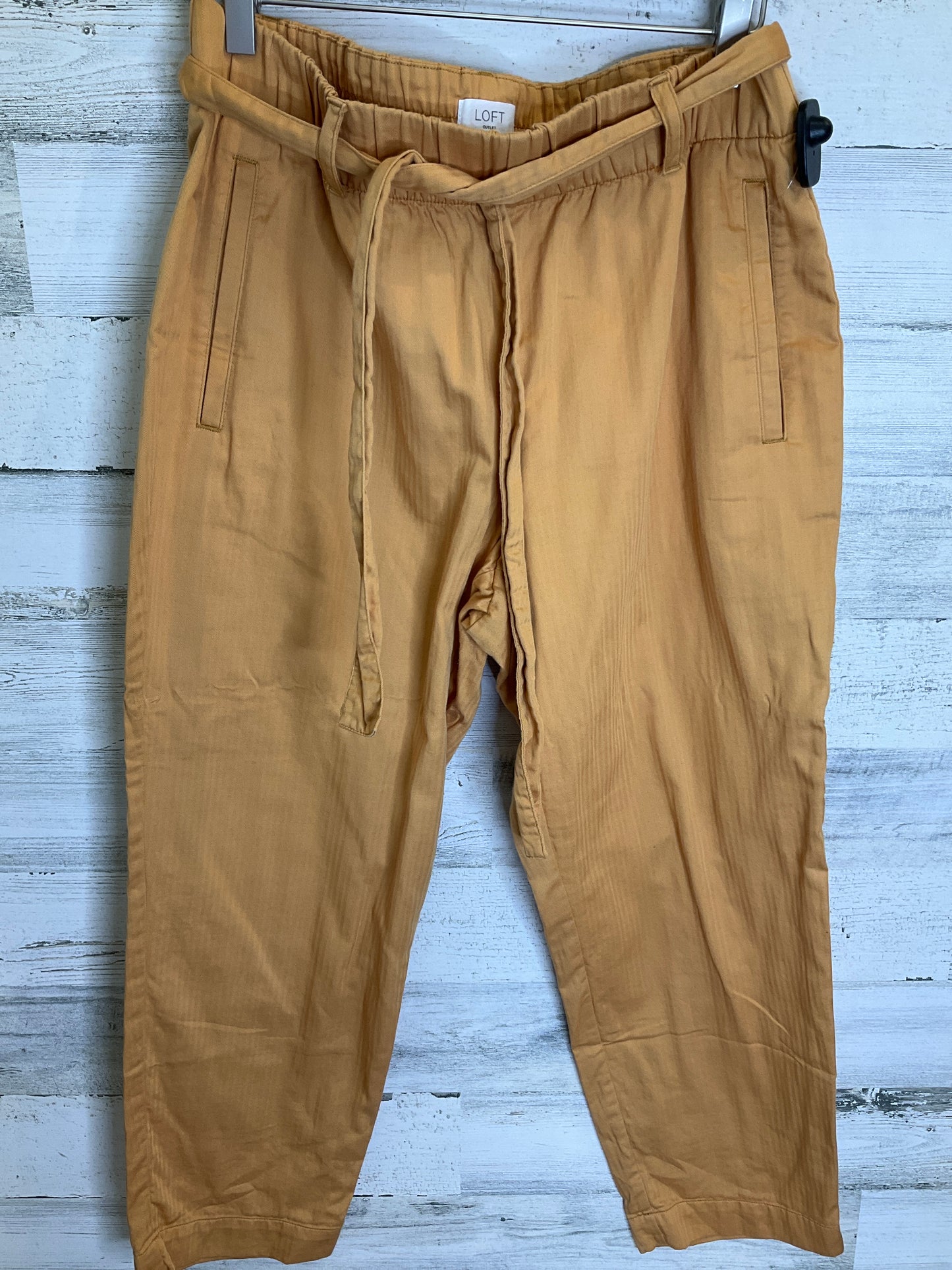 Yellow Capris Loft, Size 8