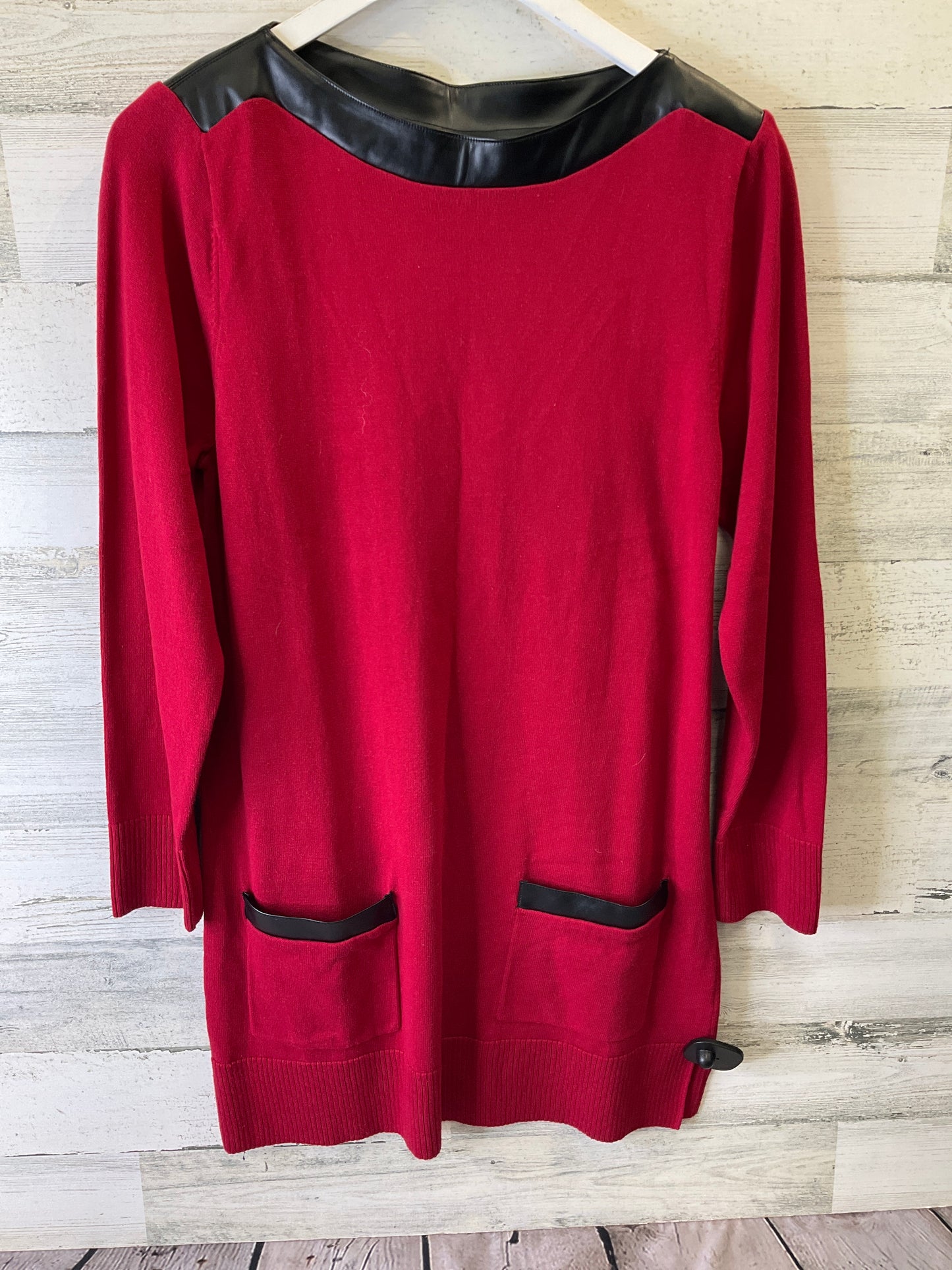 Tunic Long Sleeve By Eight Eight Eight In Red, Size: M