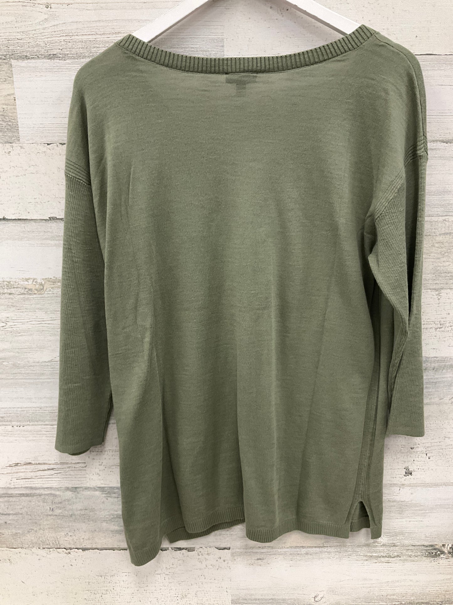 Top 3/4 Sleeve Basic By Talbots In Green, Size: M