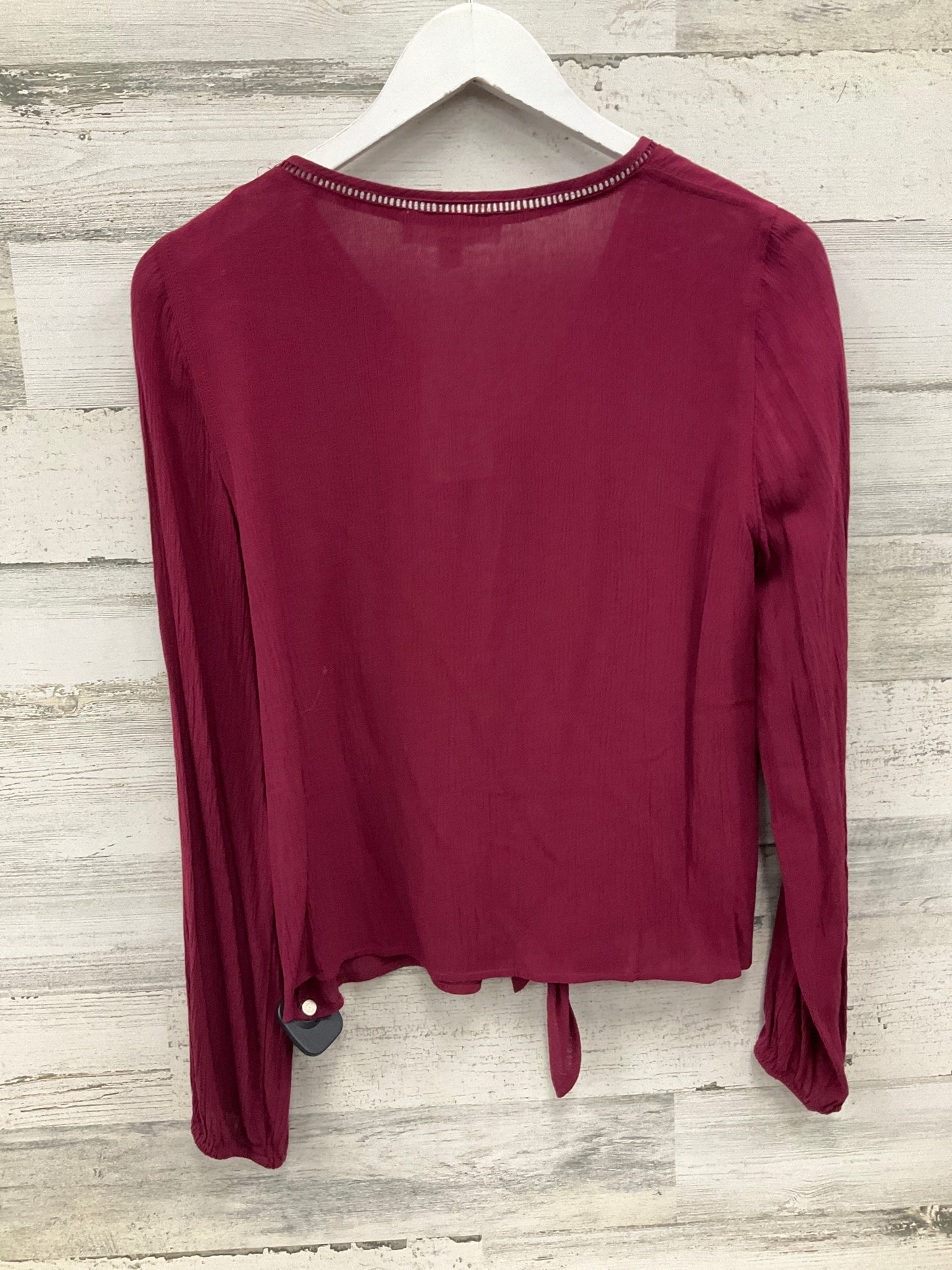 Top Long Sleeve Basic By Hippie Rose In Red, Size: S