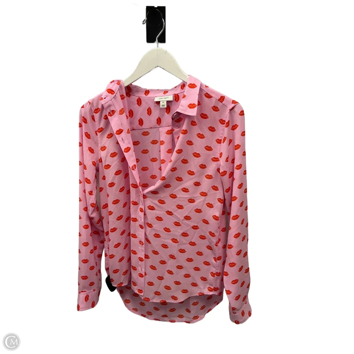 Top Long Sleeve By Clothes Mentor In Pink, Size: Xs