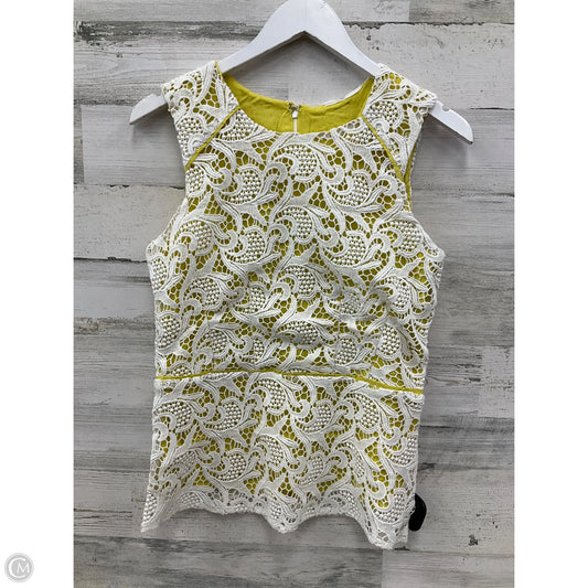 Top Sleeveless By Clothes Mentor In Yellow, Size: S