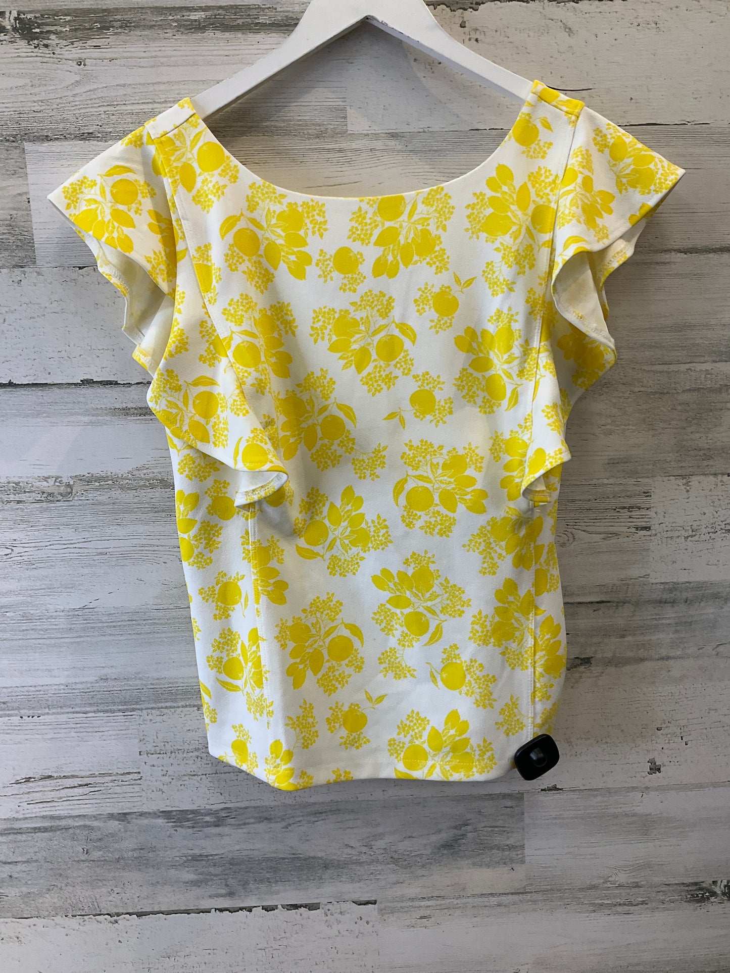 Yellow Top Short Sleeve Ann Taylor, Size S