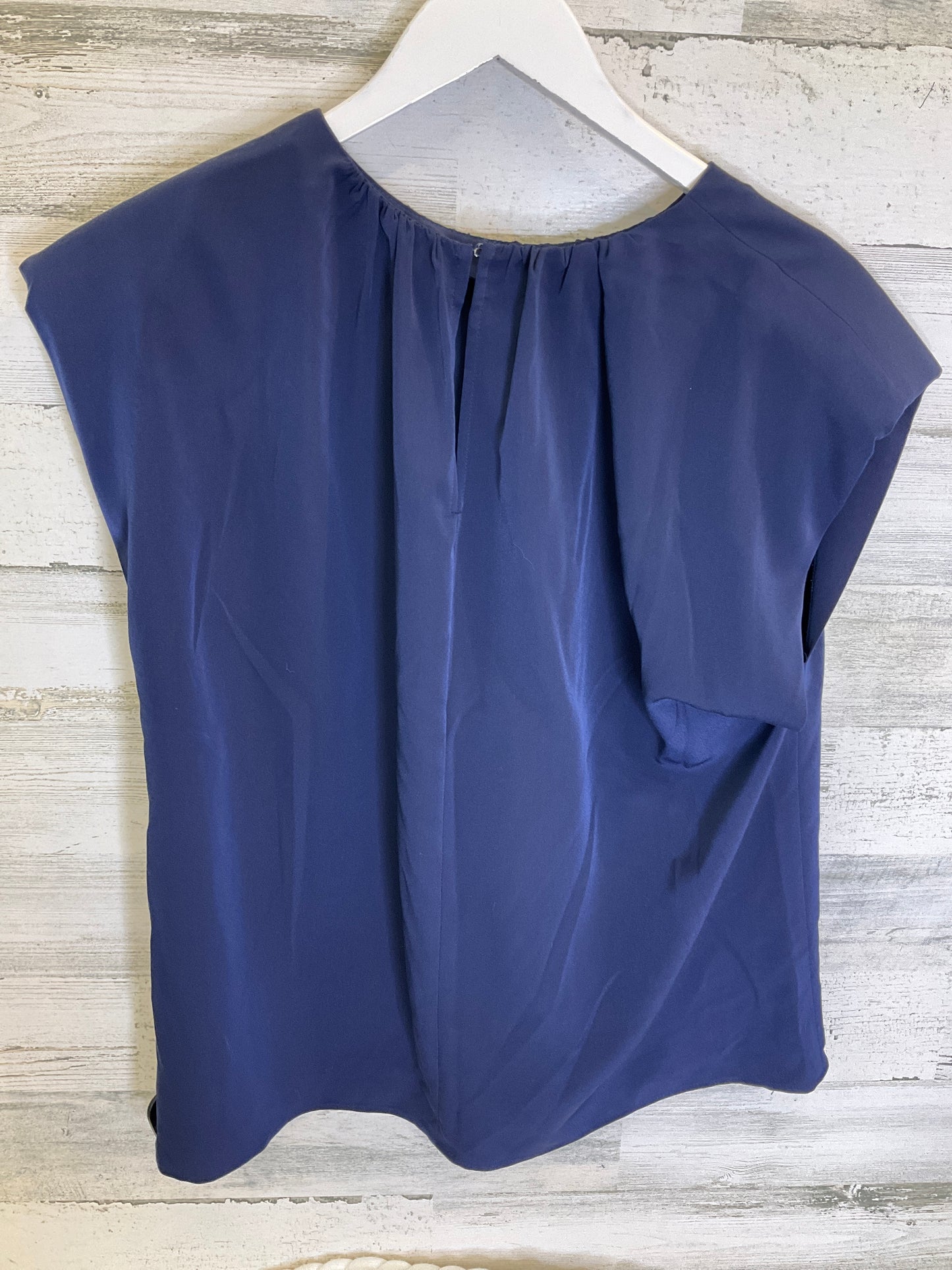 Navy Blouse Short Sleeve Express, Size Xl