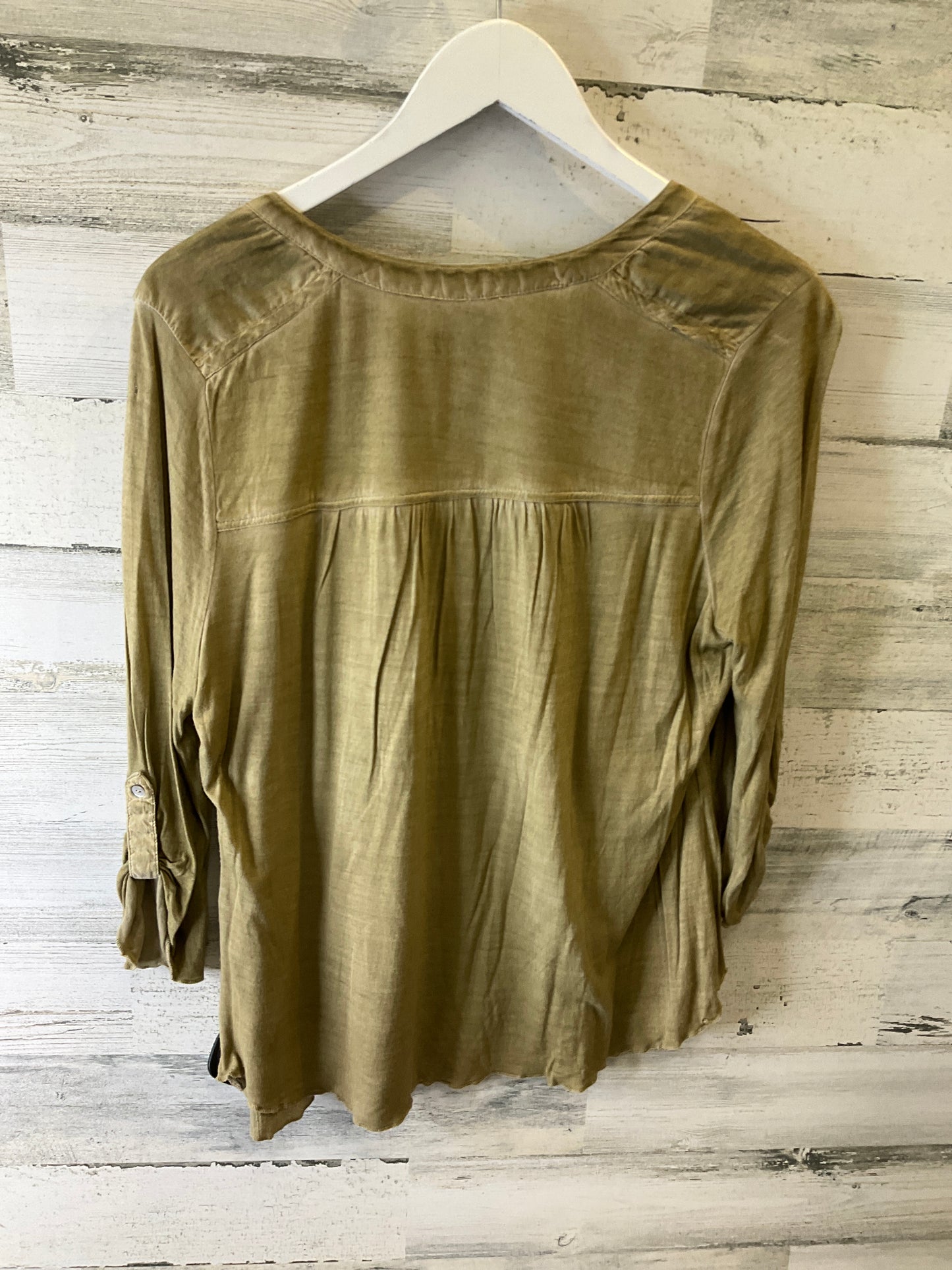 Beige Top 3/4 Sleeve Vintage America, Size L