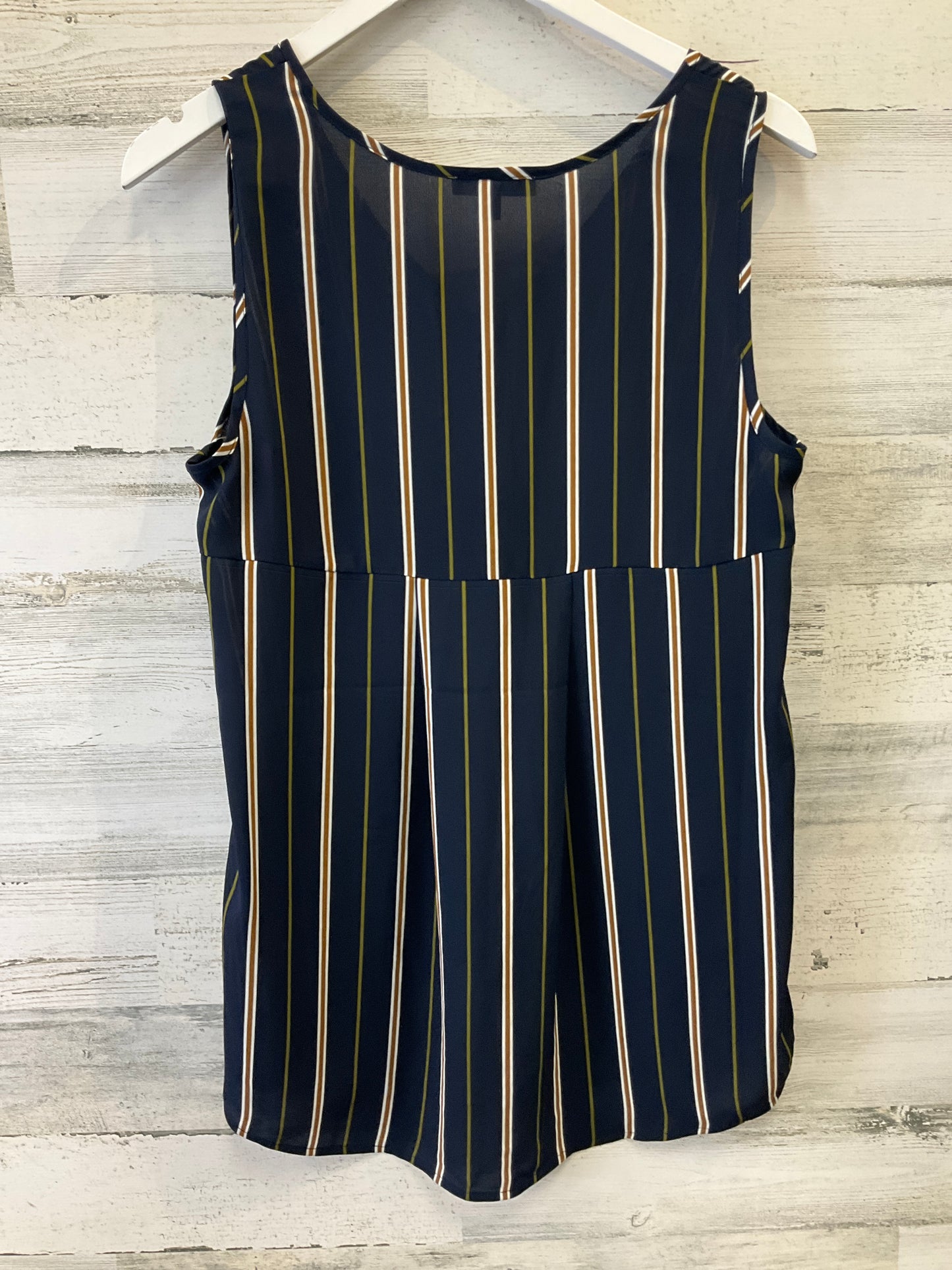 Navy Top Sleeveless Dr2, Size M