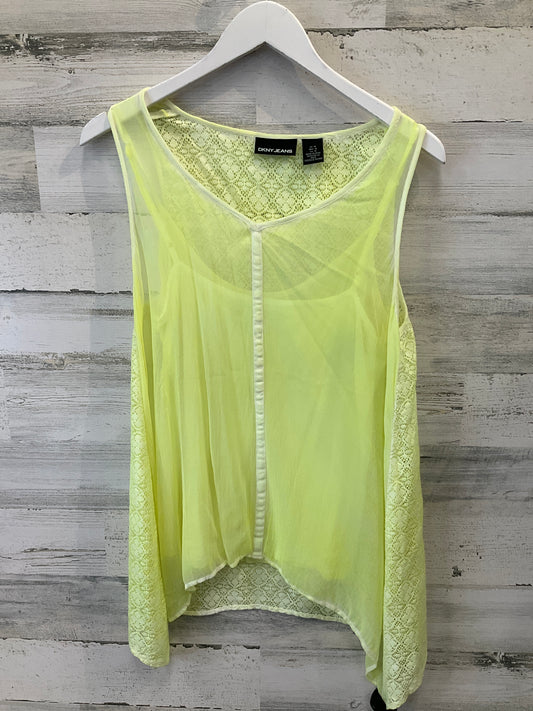 Yellow Top 2pc Sleeveless Dkny, Size M