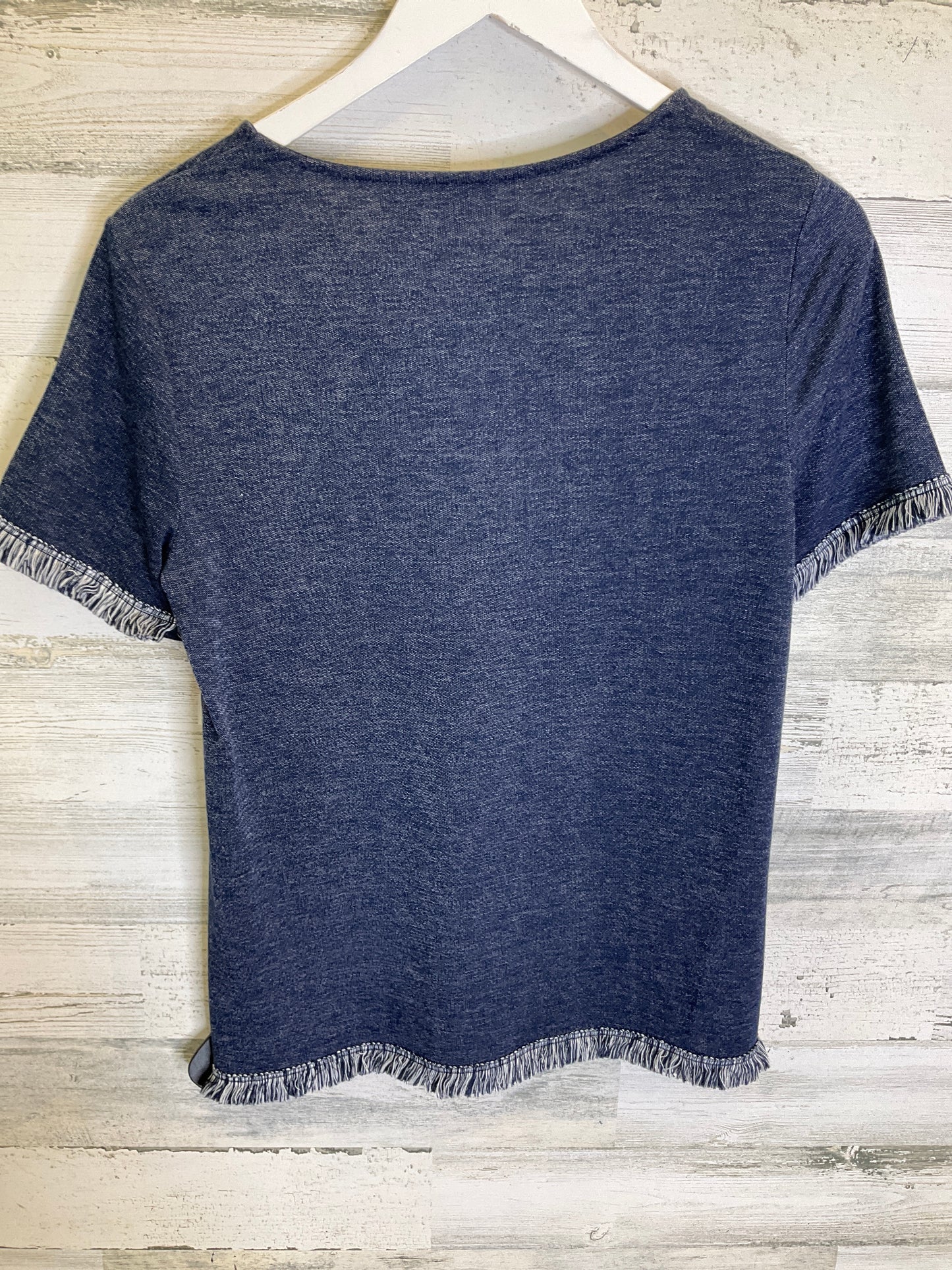 Blue Top Short Sleeve Chicos, Size S