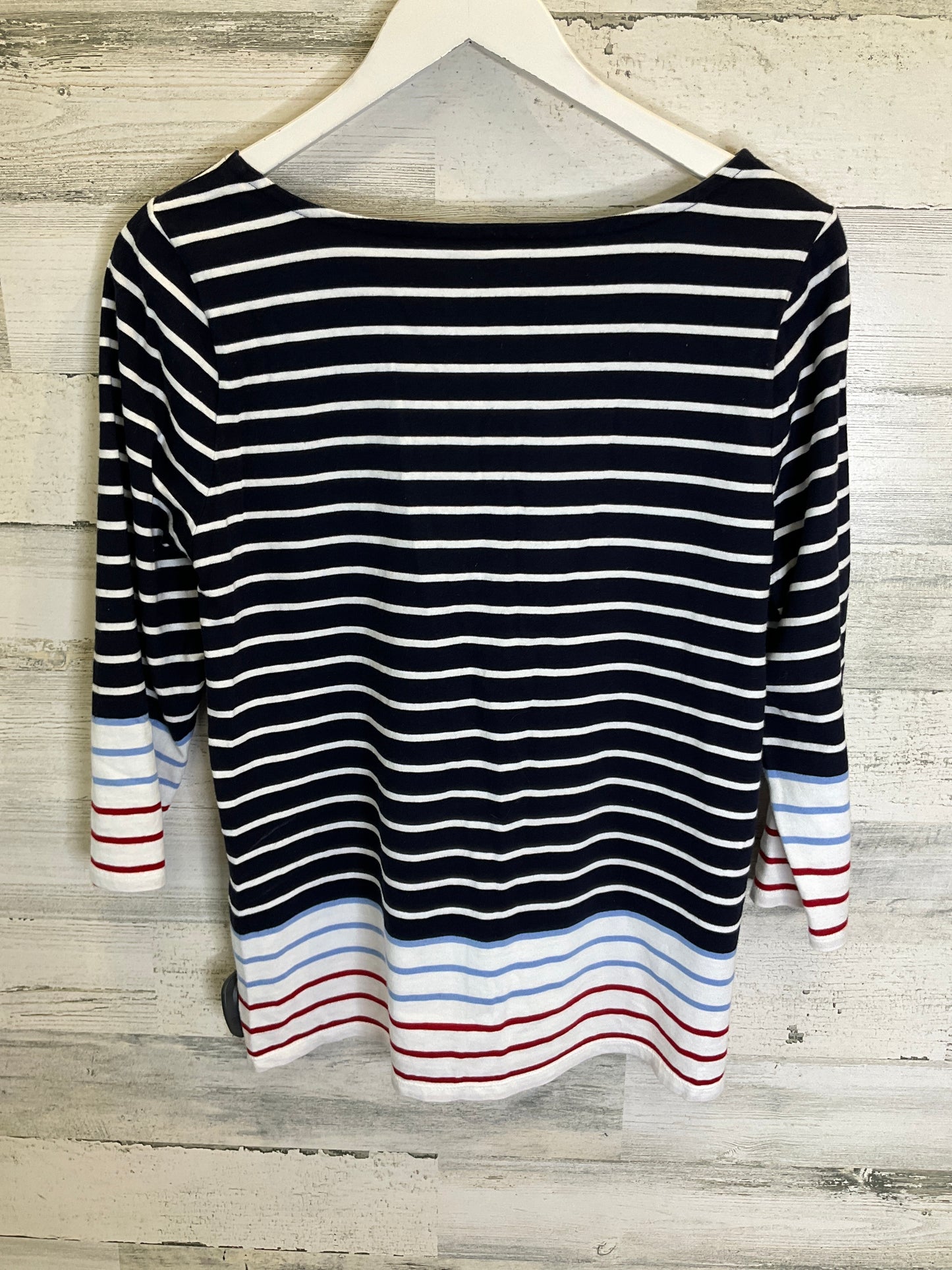 Navy Top 3/4 Sleeve Talbots, Size M