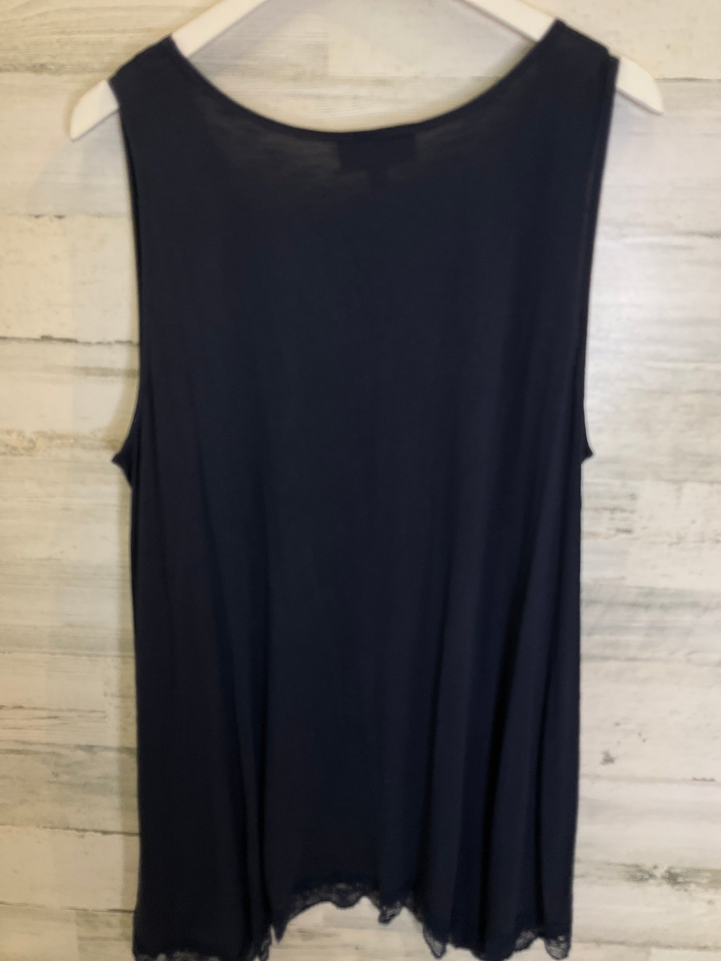 Navy Top Sleeveless Lane Bryant, Size 1x