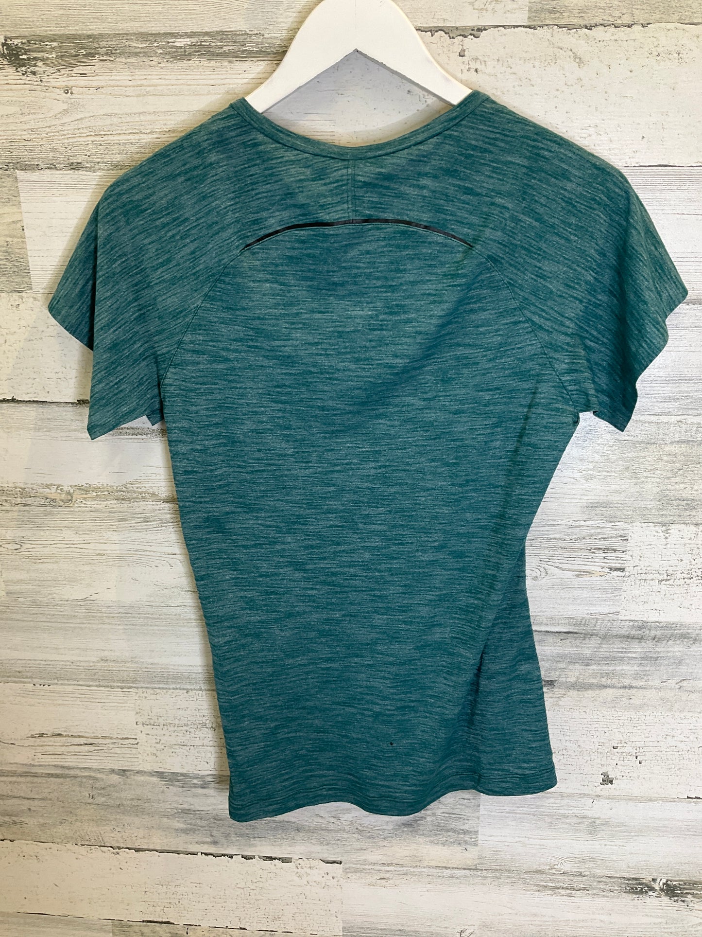 Green Athletic Top Short Sleeve Lululemon, Size 6