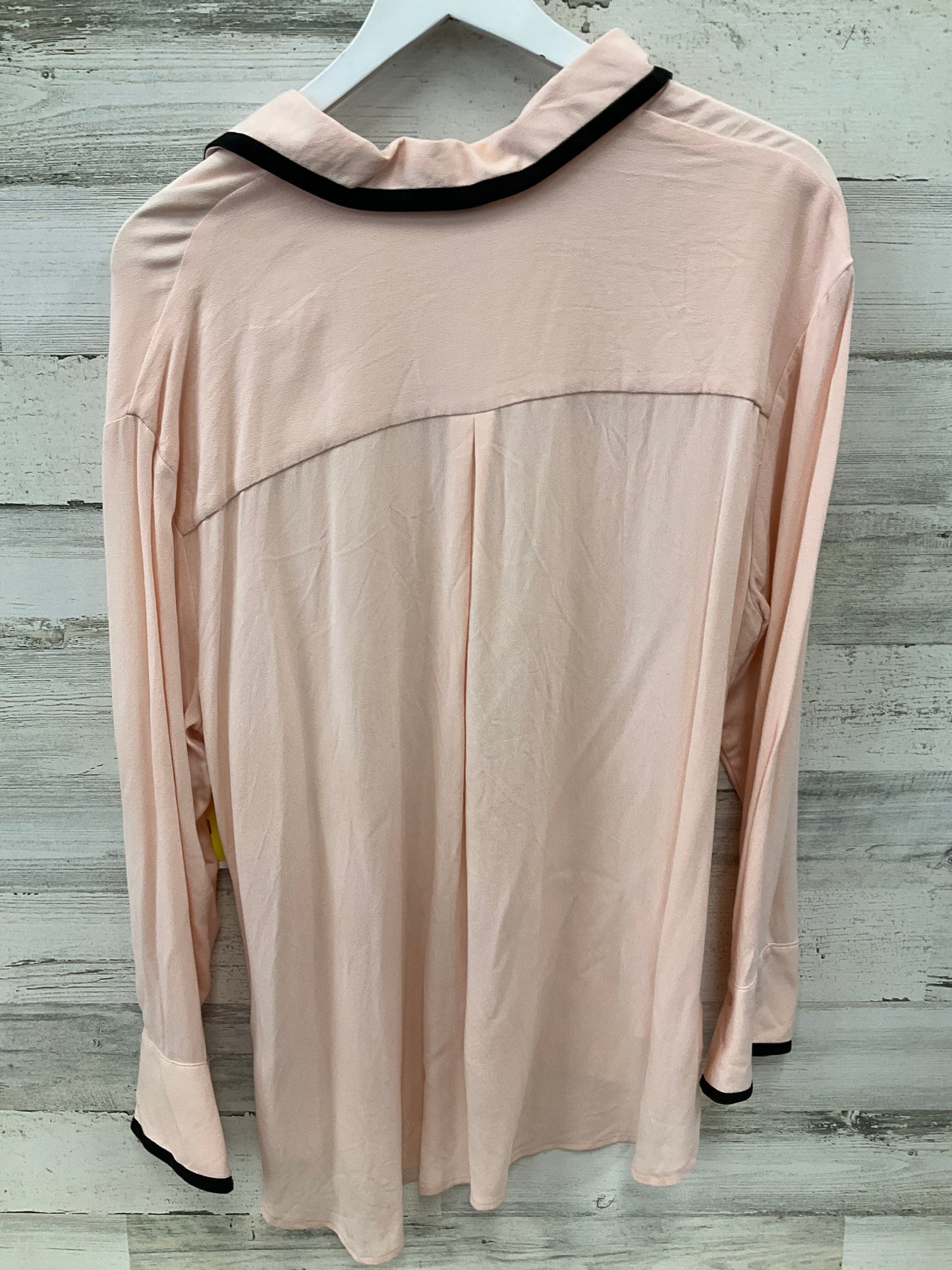 Blouse Long Sleeve By Old Navy In Pink, Size: L