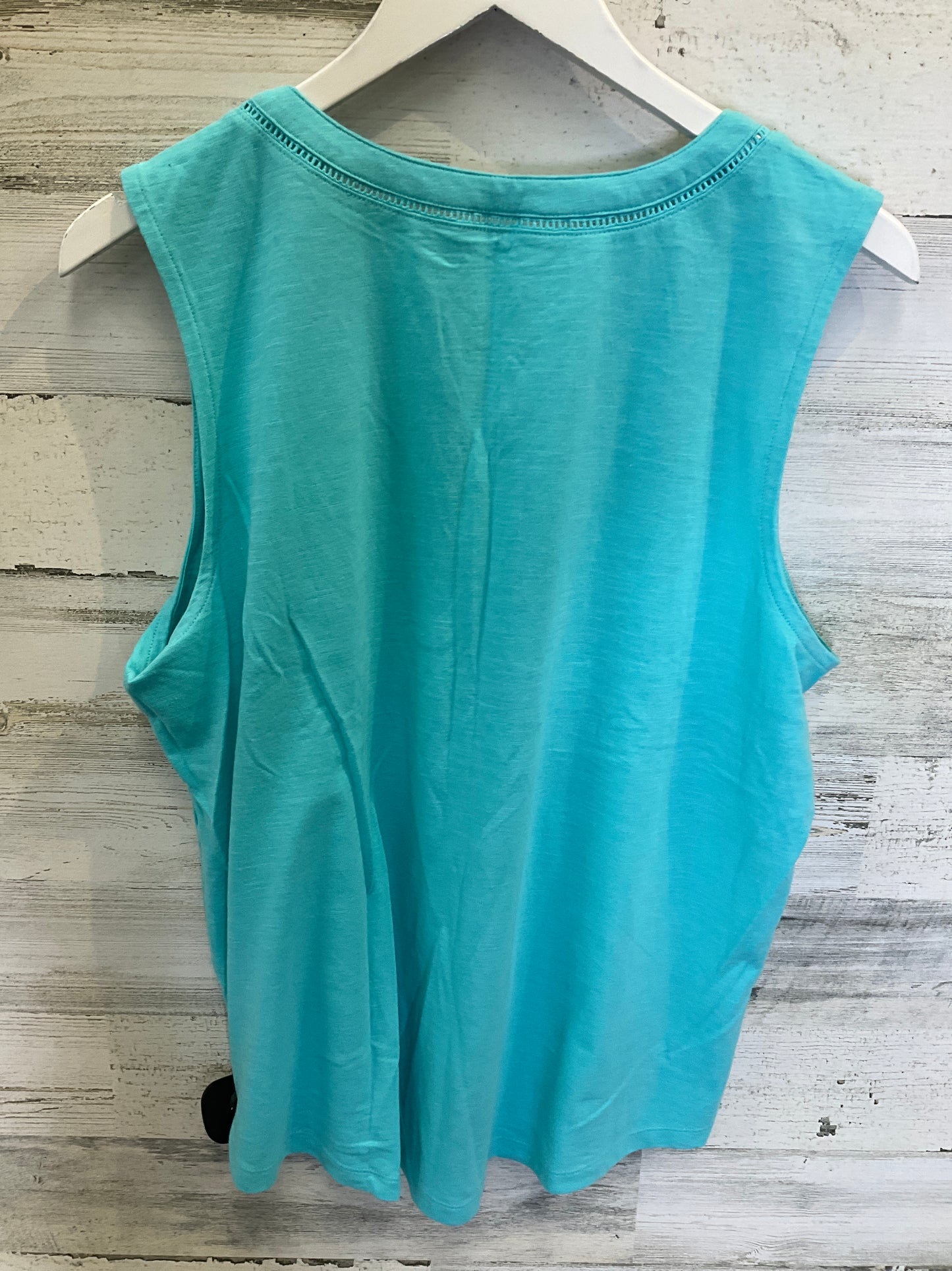 Green Top Sleeveless St Johns Bay, Size Xl