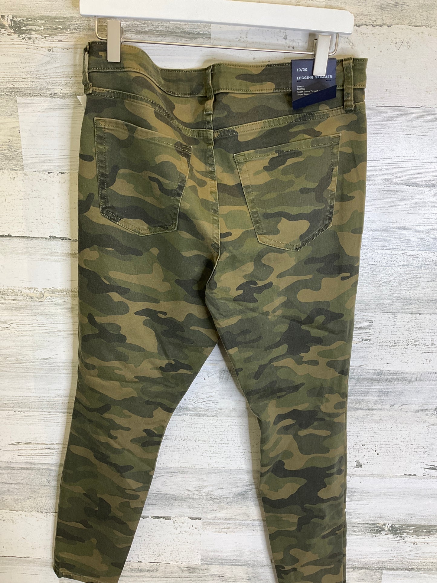 Camouflage Print Jeans Jeggings Gap, Size 10