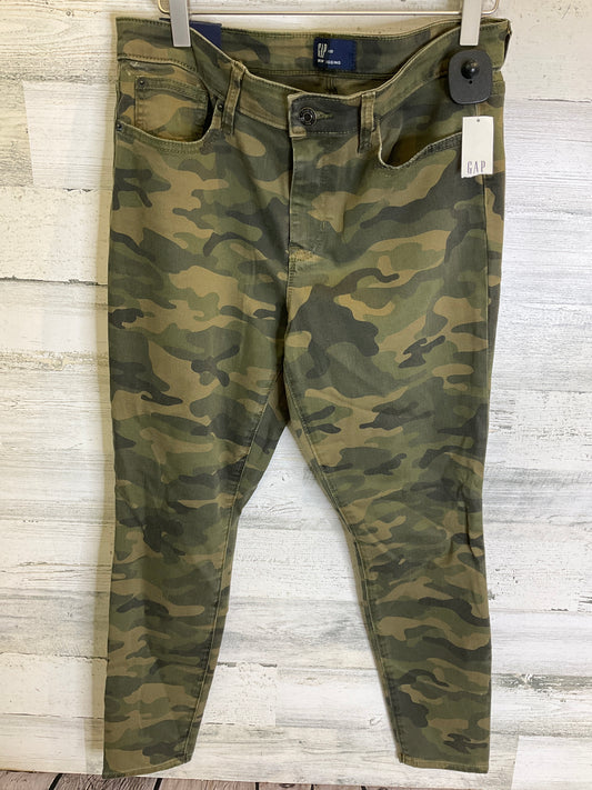 Camouflage Print Jeans Jeggings Gap, Size 10