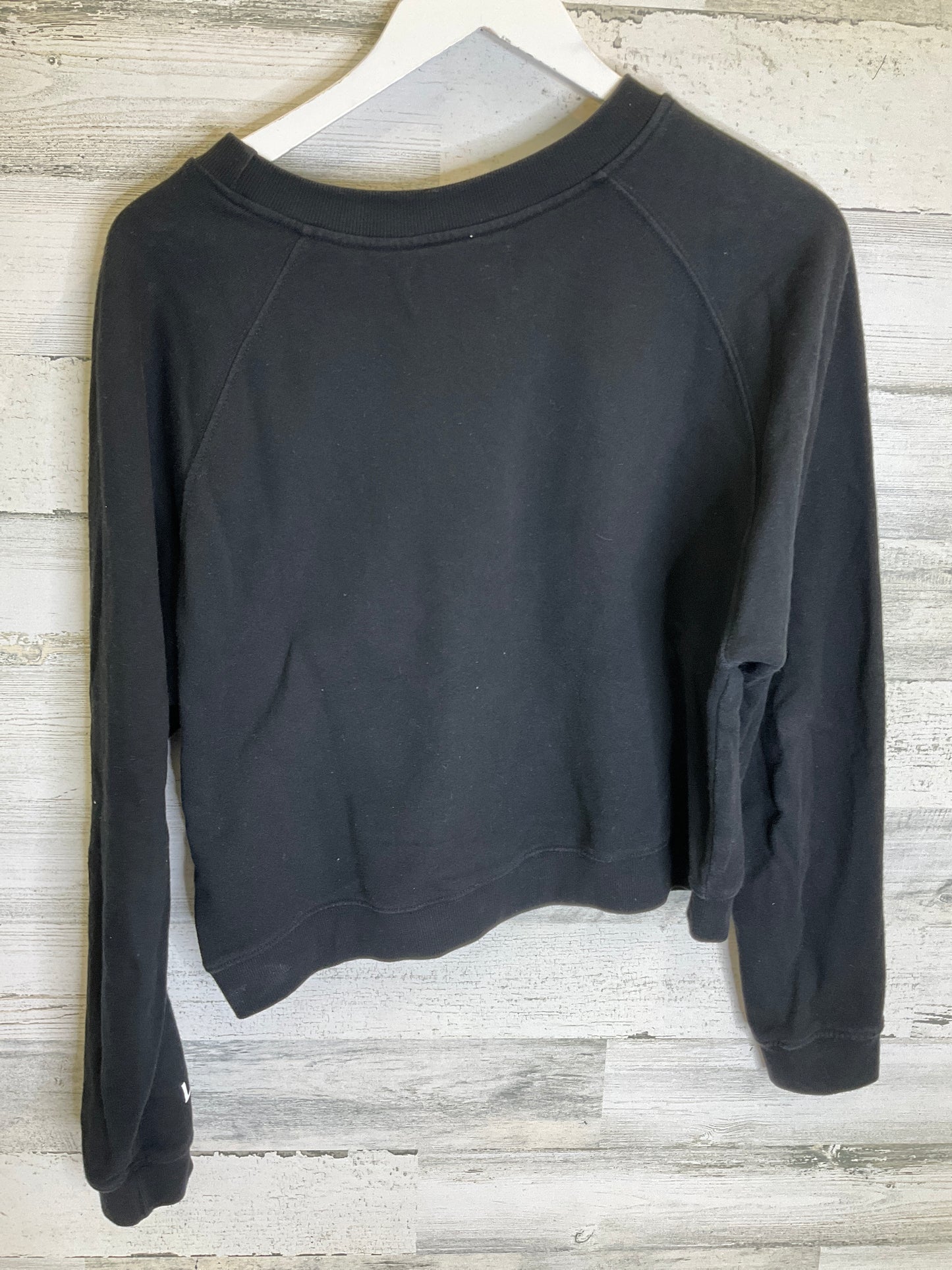 Sweatshirt Crewneck By Clothes Mentor In Black, Size: L