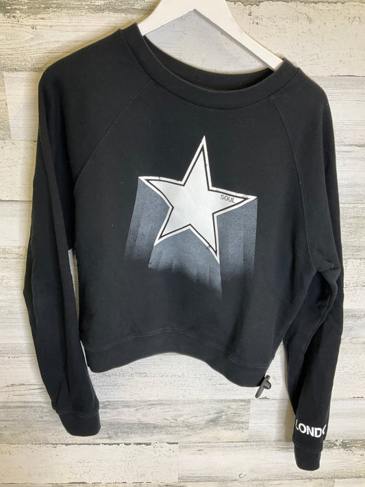 Sweatshirt Crewneck By Clothes Mentor In Black, Size: L