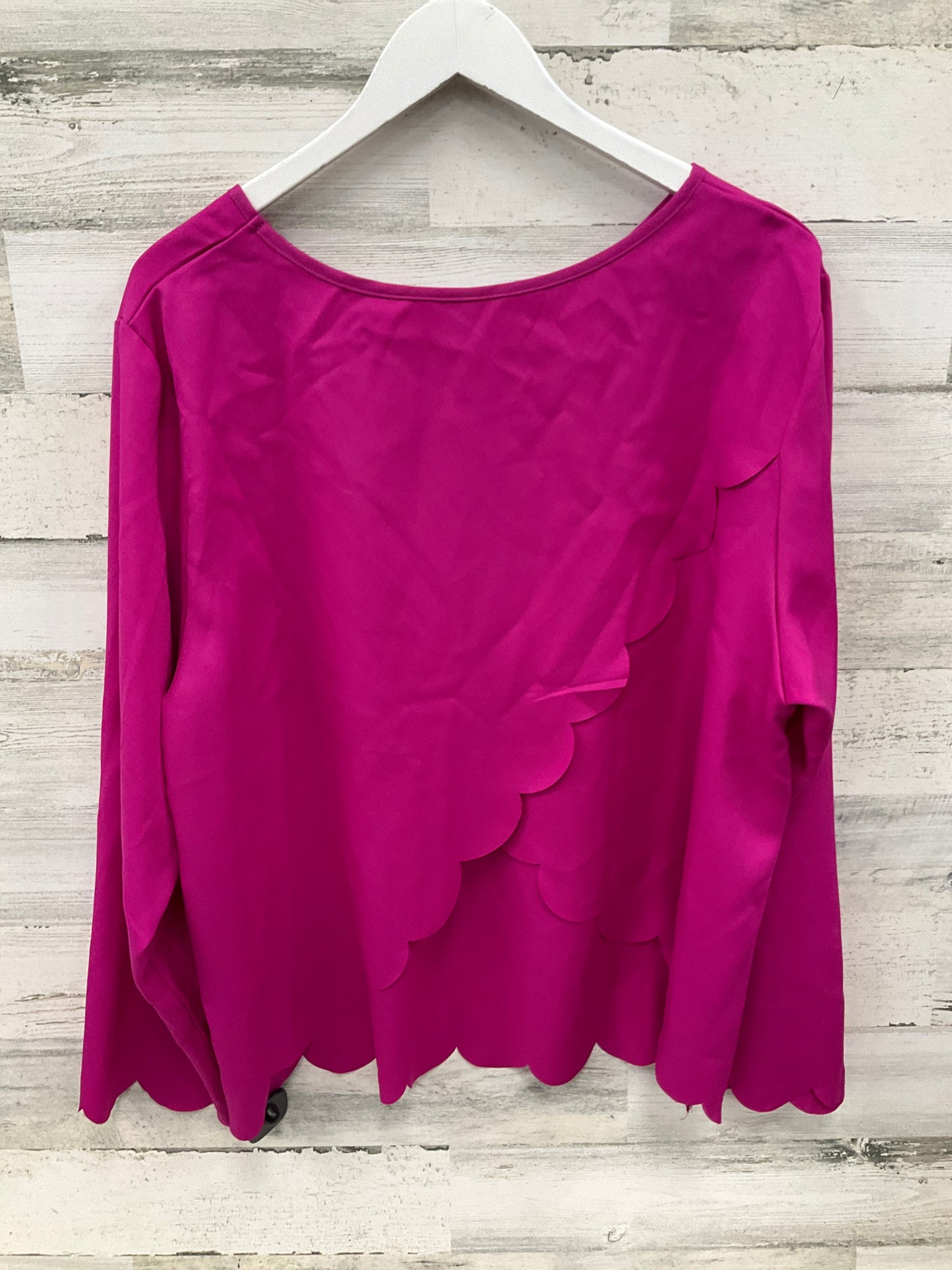 Top Long Sleeve By Shein In Pink, Size: 3x