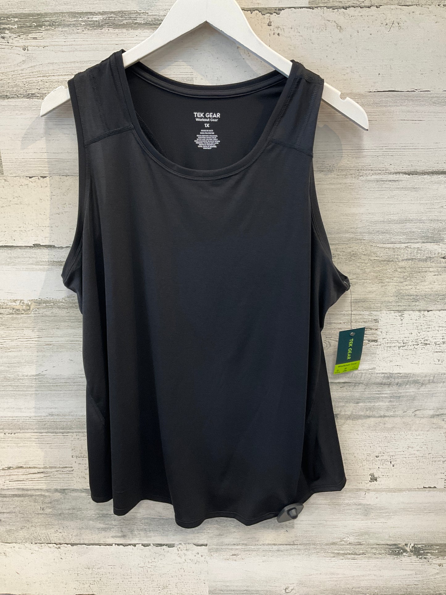 Athletic Tank Top By Tek Gear In Black, Size: 1x