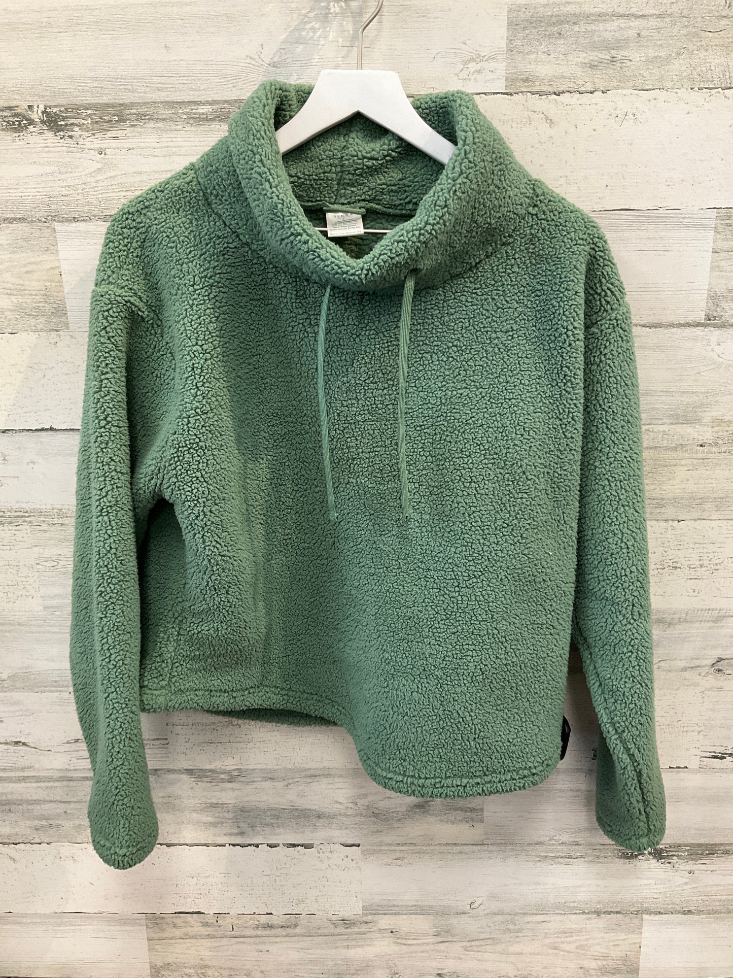 Top Long Sleeve By Cme In Green, Size: L