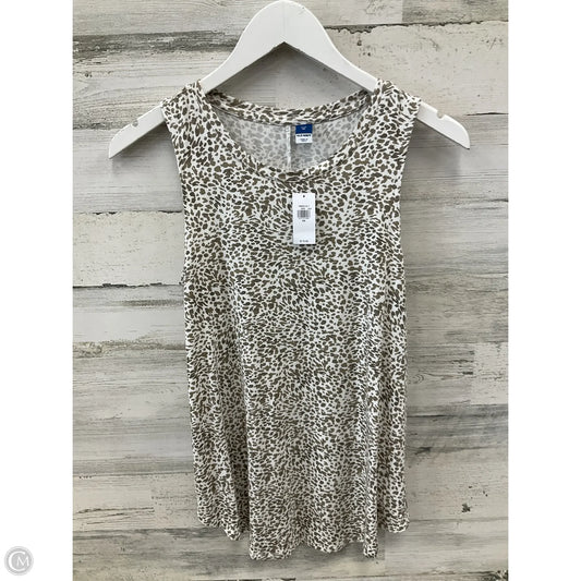 Top Sleeveless By Old Navy In Animal Print, Size: Xs