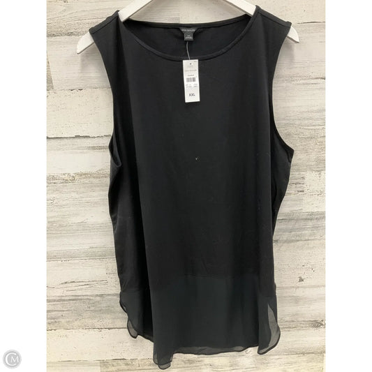 Top Sleeveless By Ann Taylor In Black, Size: Xxl